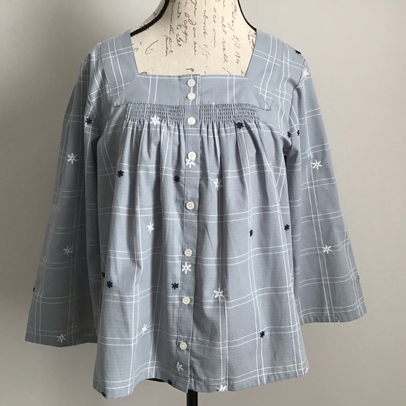 Madewell Embroidered Top Blouse New With Tag - Picture 2 of 8